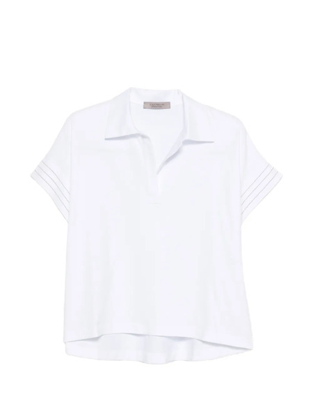  D.exterior Cuffed Top - White 