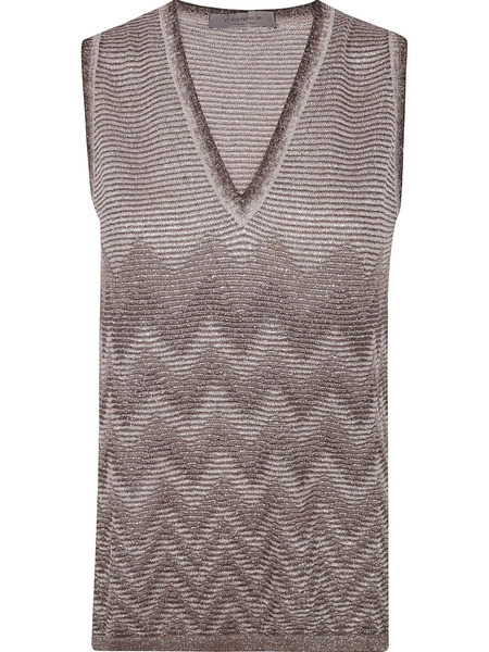  D.exterior Degrade Lux Long Top - Brown 