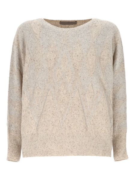 D.exterior Diamond-pattern Sweater - Neutrals 