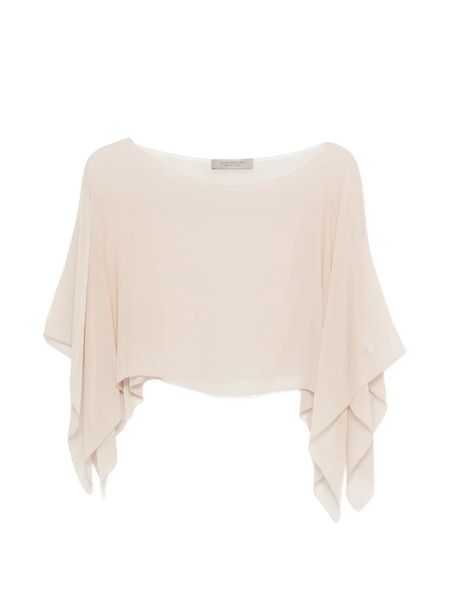  D.exterior Draped Cape Top - Neutrals 