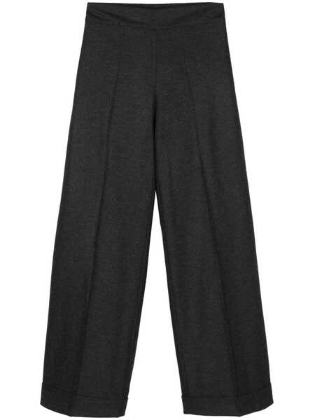  D.exterior High-waist Palazzo Pants - Grey 