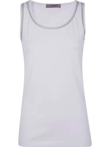  D.exterior Jersey Tank Top - White 