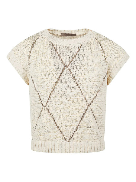  D.exterior Knitted T-shirt - Neutrals 