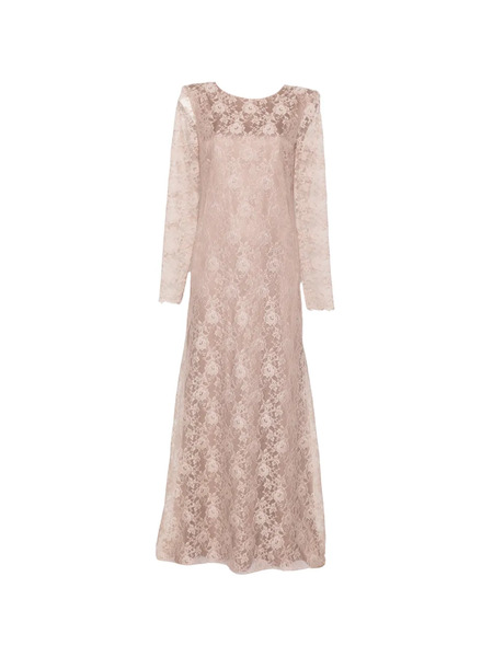  D.exterior Lace Maxi Dress - Brown 