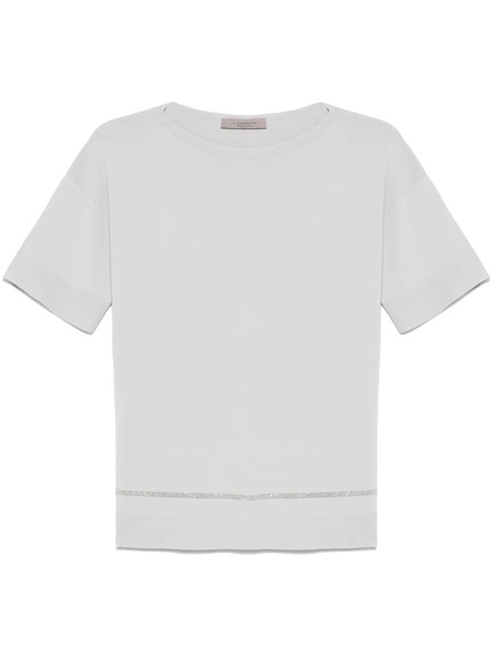  D.exterior Monili-detail T-shirt - Grey 