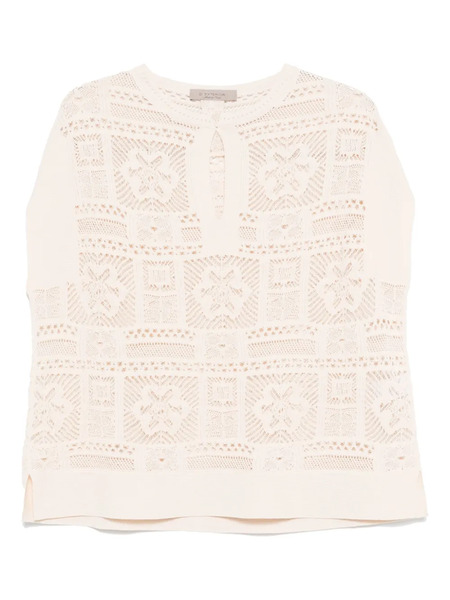  D.exterior Open-knit Tank Top - Neutrals 