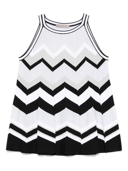  D.exterior Plissé Tank Top - Silver 