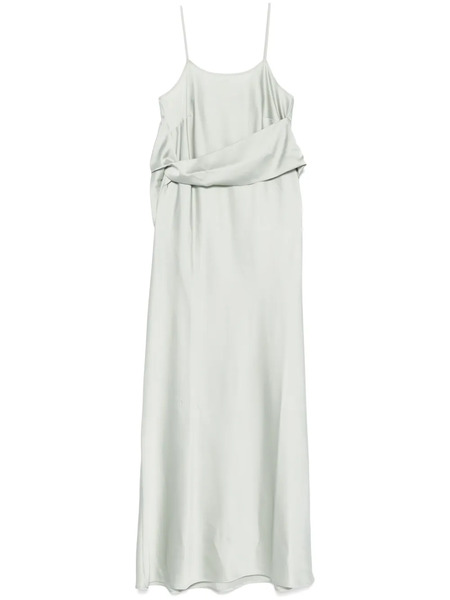  D.exterior Satin Gown - Green 