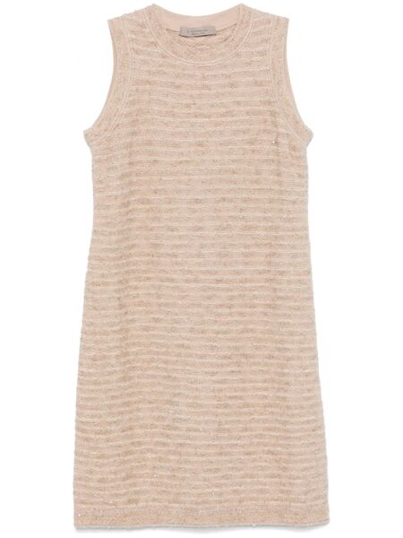  D.exterior Sequin-embellished Midi Dress - Neutrals 