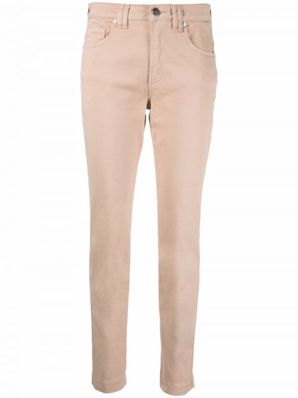  D.exterior Slim-cut Straight-leg Trousers - Brown 