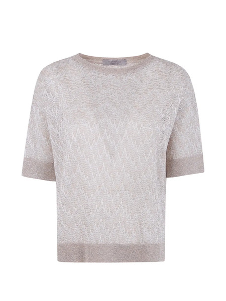  D.exterior Zigzag-pattern T-shirt - Neutrals 