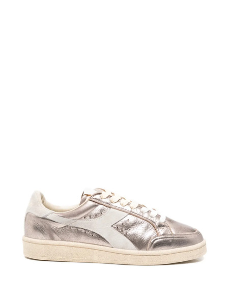  Diadora Metallic-effect Leather Sneakers - Pink 