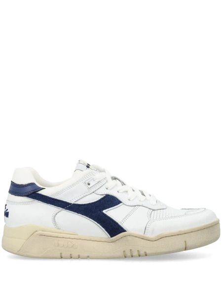  Diadora Panelled Leather Sneakers - White 
