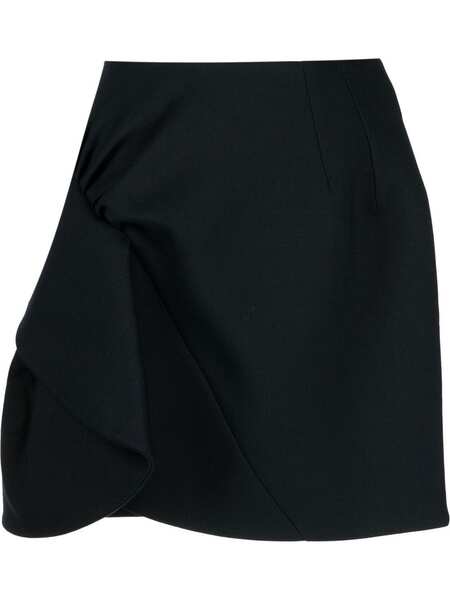  Dice Kayek Asymmetric Draped Miniskirt - Blue 