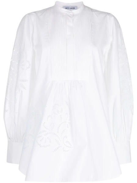  Dice Kayek Embroidered Cotton Blouse - White 