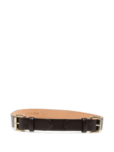  Dice Kayek Leather Belt - Brown 