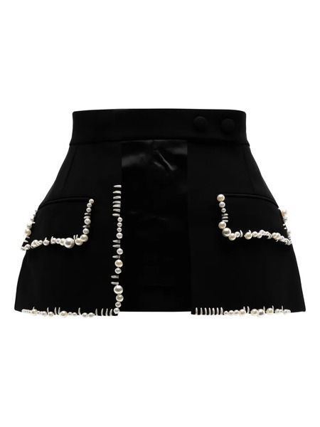  Dice Kayek Pear-embellished Skirt Belt - Black 