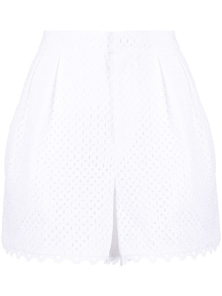 Dice Kayek Perforated-design Shorts - White 