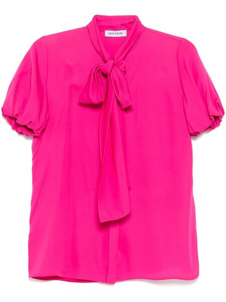 Dice Kayek Slik Blouse - Pink 