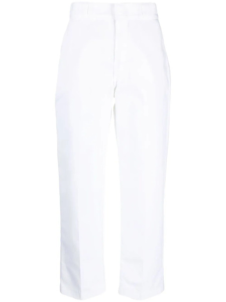  Dickies Construct Cropped Press-crease Trousers - White 