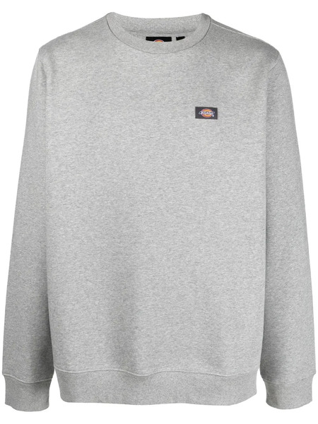  Dickies Construct Logo-patch Crew-neck Sweatshirt - Grey 