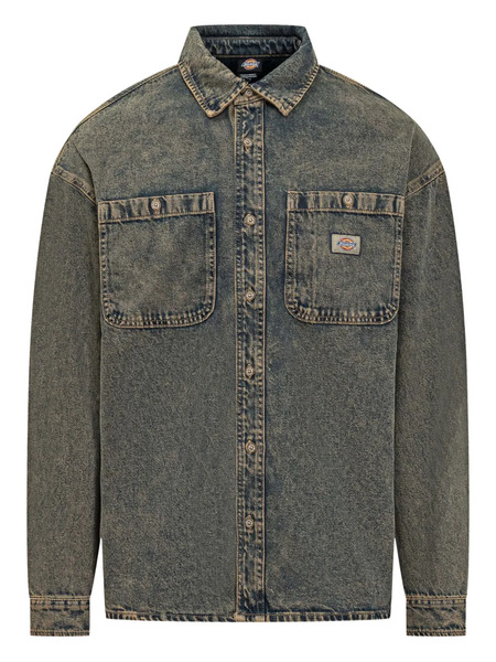  Dickies Distressed Denim Shirt - Blue 