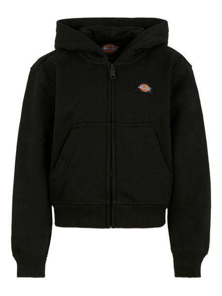  Dickies Logo-patch Zip-up Hoodie - Black 