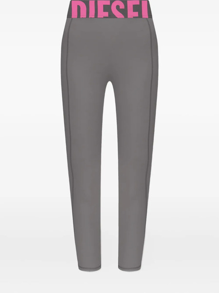  Diesel Adeline Logo-waistband Leggings - Grey 