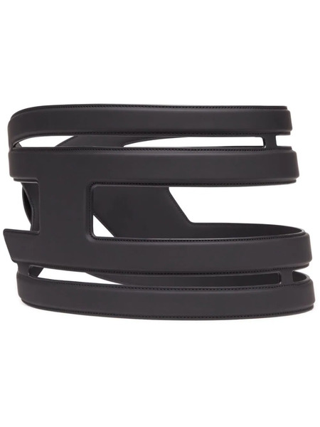  Diesel B-cage-d Faux-leather Belt - Black 