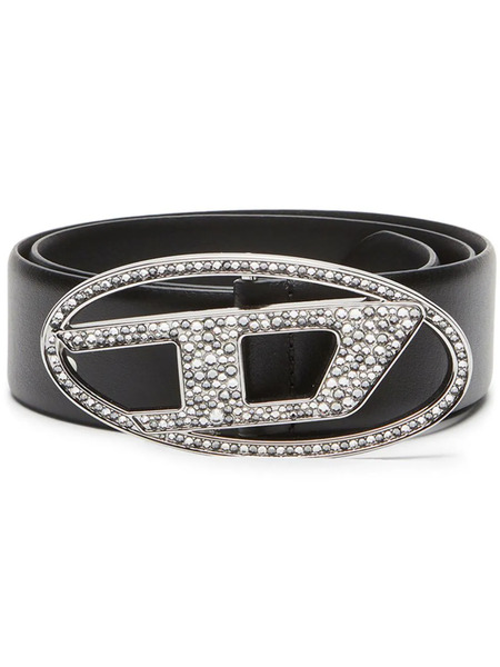  Diesel B-1dr Leather Belt - Black 