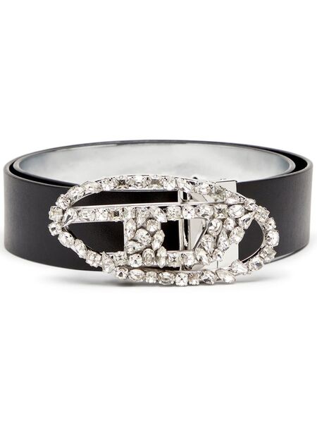  Diesel B-1dr Leather Belt - Black 