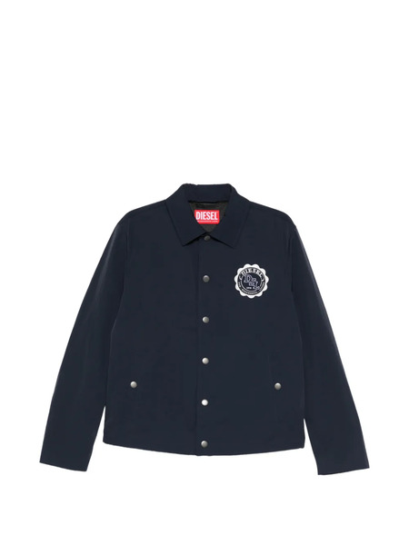  Diesel Badge Button Jacket - Blue 