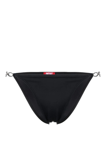 Diesel Bfpn-irina Logo-plaque Bikini Bottoms - Black 