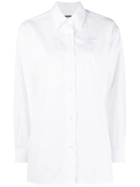  Diesel C-bruce-b Logo-embroidered Shirt - White 