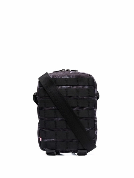  Diesel Camo Panelled Messenger Bag - Black 