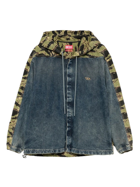  Diesel Camouflage-panel Denim Jacket - Blue 