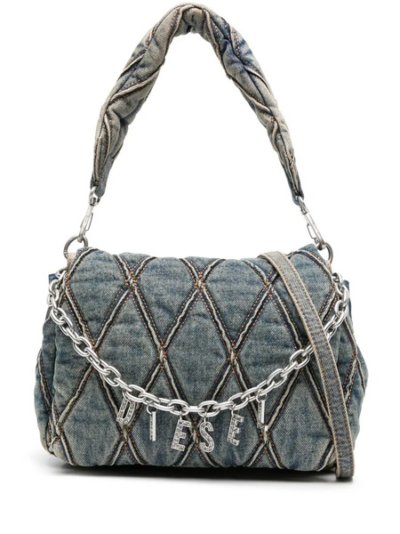  Diesel Charm-d Denim Shoulder Bag - Blue 
