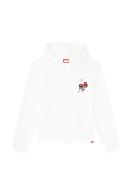  Diesel Cherry Graphic Sweatshirts - White 