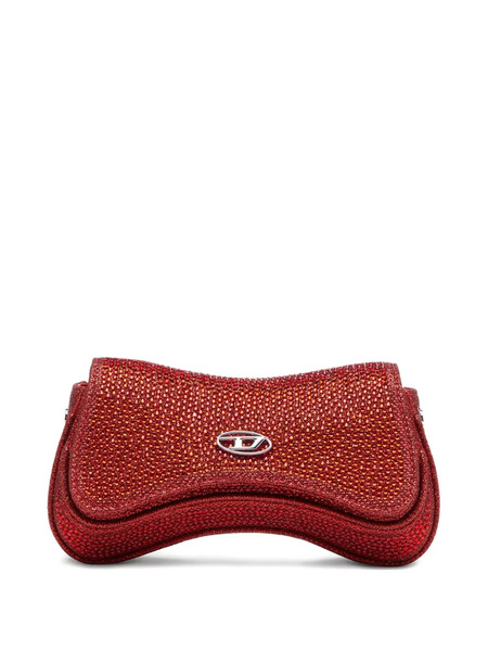  Diesel Crystal-embellished Clutch Bag - Red 