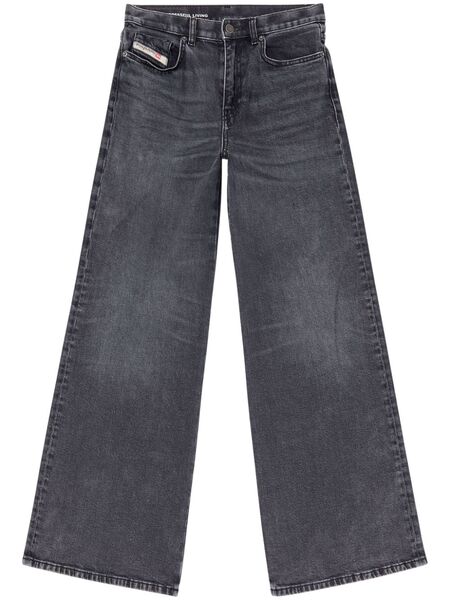  Diesel D-akemi Wide-leg Jeans - Grey 