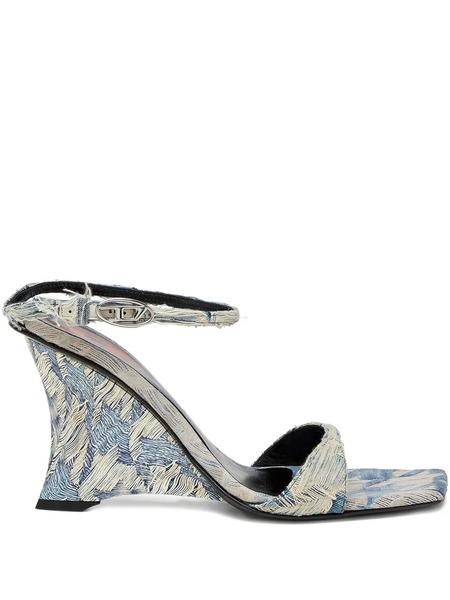  Diesel D-amber-wedge Sandals - Blue 