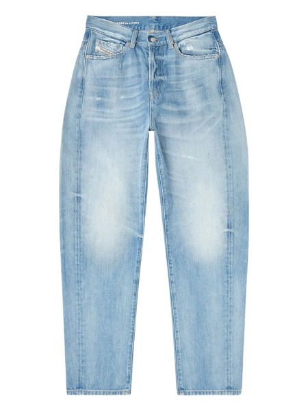  Diesel D-ellz Distressed Light-wash Jeans - Blue 