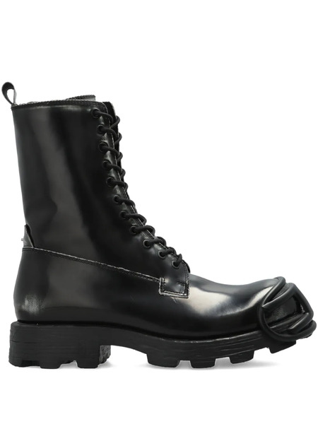  Diesel D-hammer Lace-up Toe-cap Boots - Black 