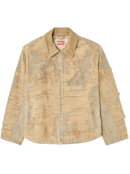  Diesel D-ivar-fsg Denim Jacket - Neutrals 