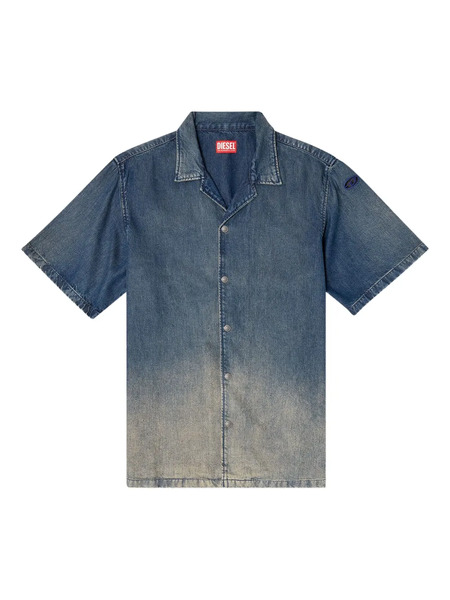  Diesel D-nabil-s3 Point-collar Denim Shirt - Blue 