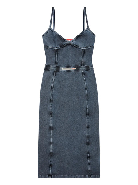  Diesel D-ony Denim Midi Dress - Black 