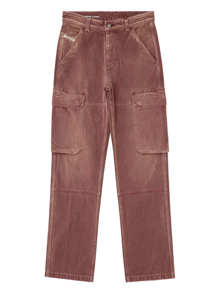  Diesel D-pot Cargo-pockets Straight-leg Jeans - Red 