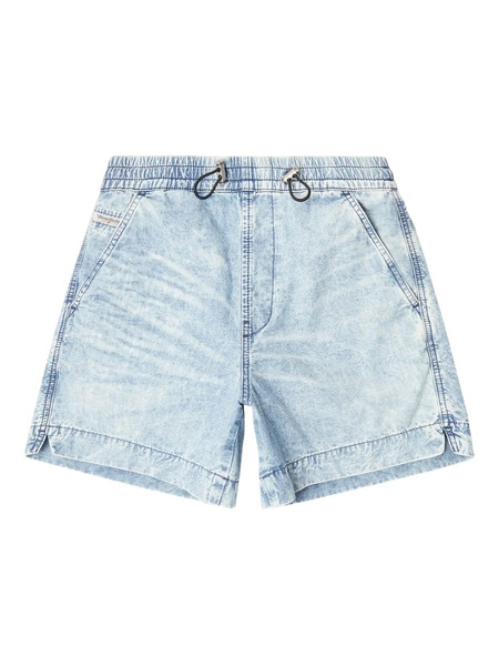  Diesel D-tenni-s Elasticated Denim Shorts - Blue 