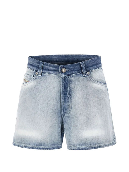  Diesel De-helios Faded High-rise Shorts - Blue 