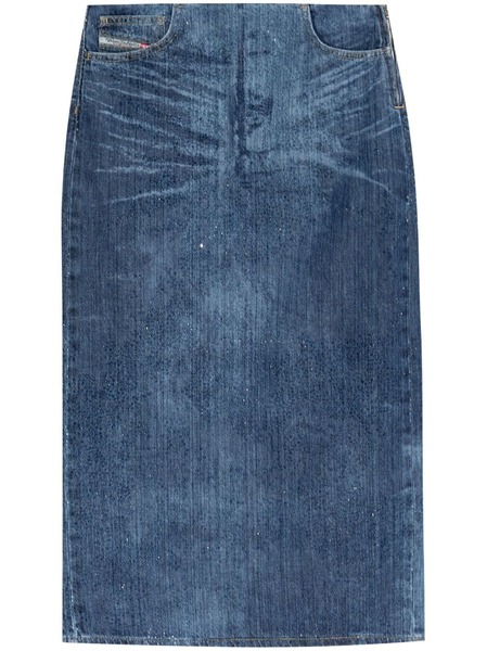  Diesel De-pra-s3 Midi Skirt - Blue 